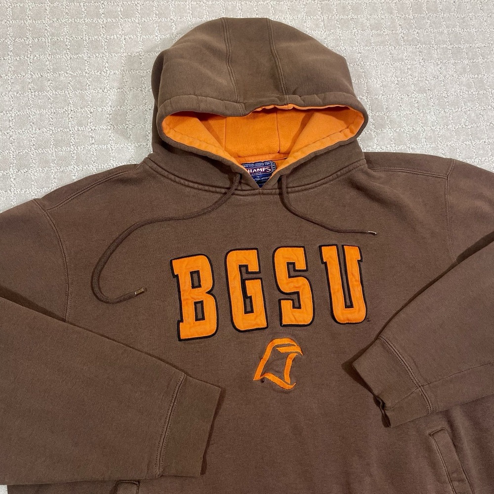 Vintage Y2K Bowling Green State University Falcons BGSU Hoodie Brown Size XL